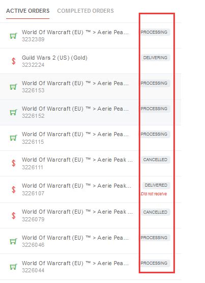 find seller you are following on g2g